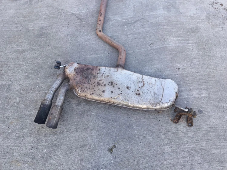 TŁUMIK WYDECH AUDI A3 8P VOLKSWAGEN SEAT SKODA 2.0 TDI 1K0120B 1K6253611T