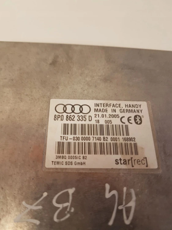 MODUŁ BLUETOOTH TELEFONU AUDI A3 A4 A6 8P0862335D
