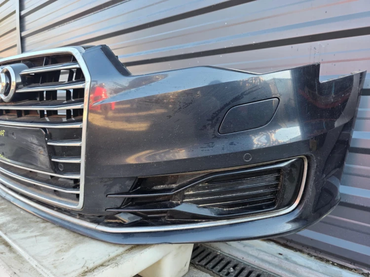 ZDERZAK PRZÓD KOMPLETNY AUDI A6 C7 LIFT SPRYSKI 4 X PDC LX5R ORYGINAŁ !!!