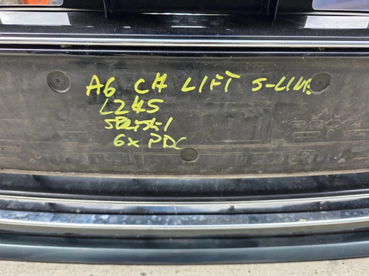 ZDERZAK PRZÓD KOMPLETNY AUDI A6 C7 LIFT SPRYSKI 4 X PDC LX5R ORYGINAŁ !!!