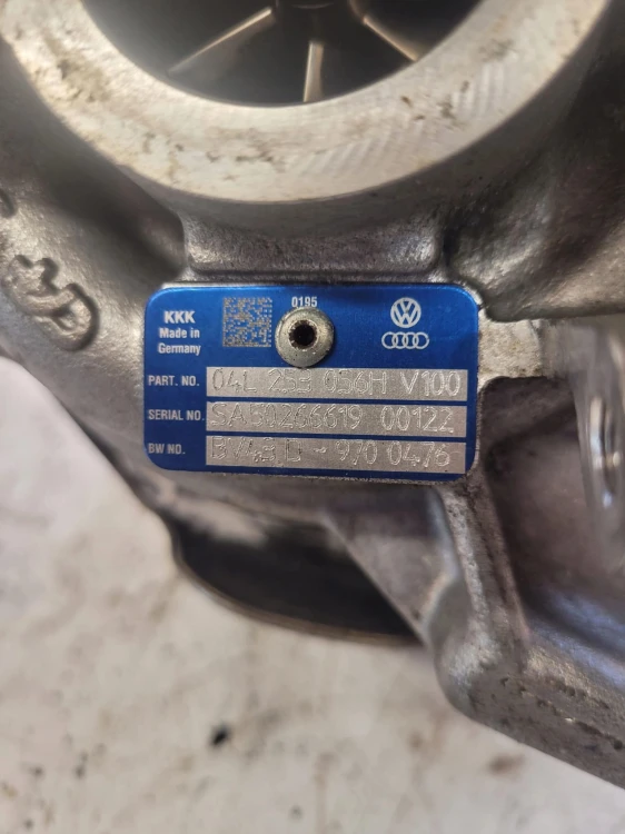 TURBOSPRĘŻARKA AUDI A4 B9 A5 8W 2.0 TDI 04L253056H