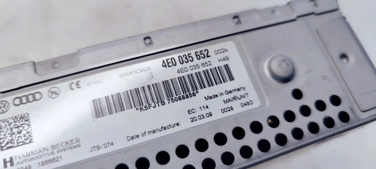 CZYTNIK MMI 3G MULTIMEDIA AUDI Q7 A6 C6 4E0035652