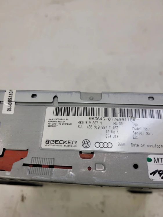 CZYTNIK DVD AUDI A4 A5 Q5 A6 4E0919887M 4E0910887T