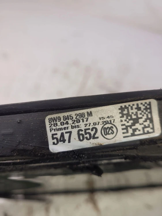 SZYBA KAROSERYJNA PRAWY TYŁ AUDI A4 B9 8W9 2016R