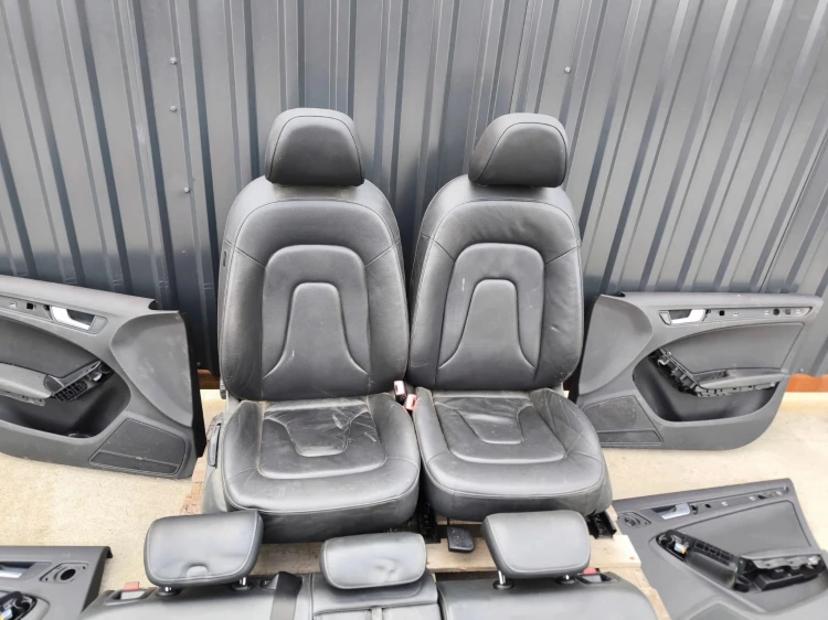 FOTEL FOTELE AUDI A4 B8 KOMPLET SKÓRA BEZ PODGRZEWANIA !!! *2