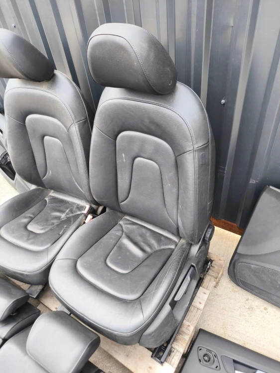FOTEL FOTELE AUDI A4 B8 KOMPLET SKÓRA BEZ PODGRZEWANIA !!! *2