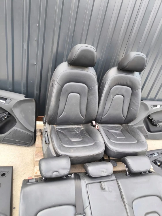 FOTEL FOTELE AUDI A4 B8 KOMPLET SKÓRA BEZ PODGRZEWANIA !!! *2