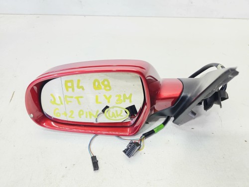 LUSTERKO ZEWNĘTRZNE LEWE AUDI A4 B8 LIFT LY3M 6+2 PIN UK