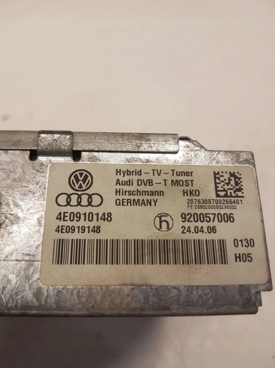 TUNER TV DVBT HYBRID AUDI 4E0910148
