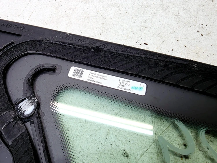 SZYBA KAROSERYJNA PRAWY TYŁ AUDI Q4 E-TRON SPORTBACK 89E845298D 2023