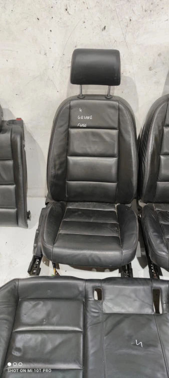 FOTEL FOTELE KOMPLET AUDI A6 C6 SKÓRA FULL *4*