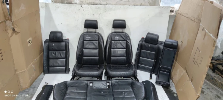 FOTEL FOTELE KOMPLET AUDI A6 C6 SKÓRA FULL *4*