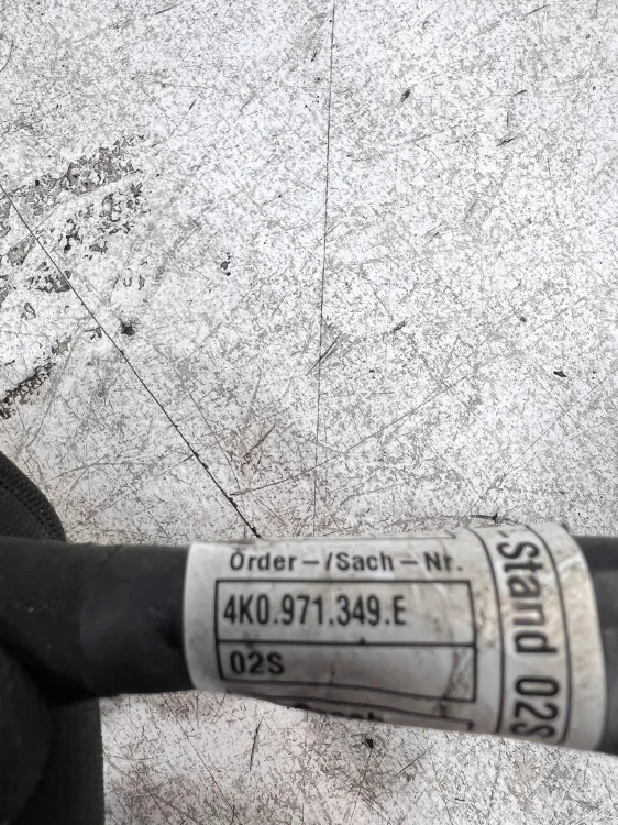 WIĄZKA ALTERNATORA AUDI A6 C8 3.0 TDI 4K0971349E