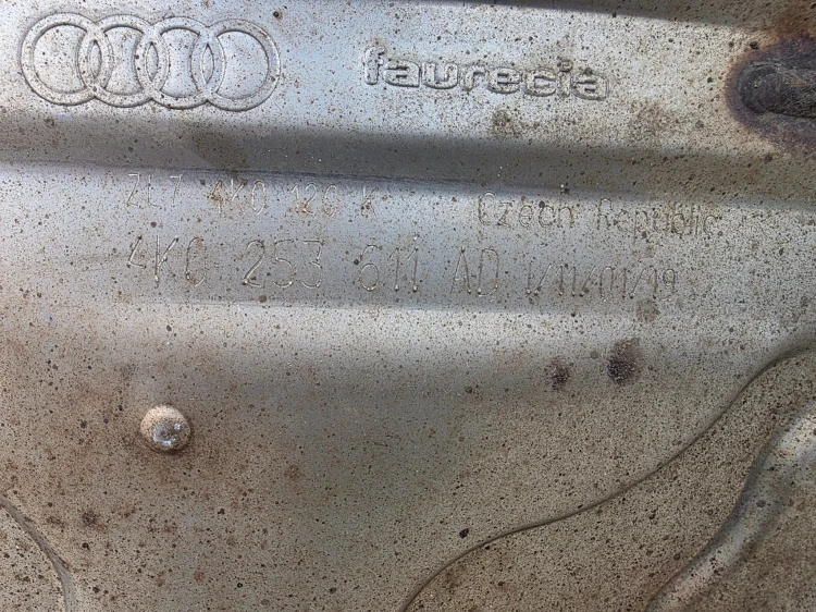 TŁUMIK WYDECH KOMPLETNY AUDI A6 C8 A7 C8 3.0 TDI 4K0253611AD ORYGINAŁ !!!