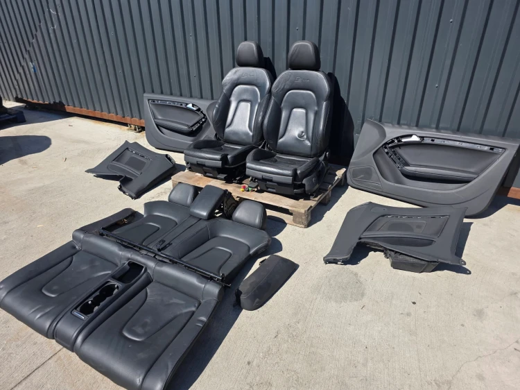FOTEL FOTELE AUDI A5 8T COUPE CABRIO SKÓRA S LINE PODGRZEWANE KOMPLET *1*!!