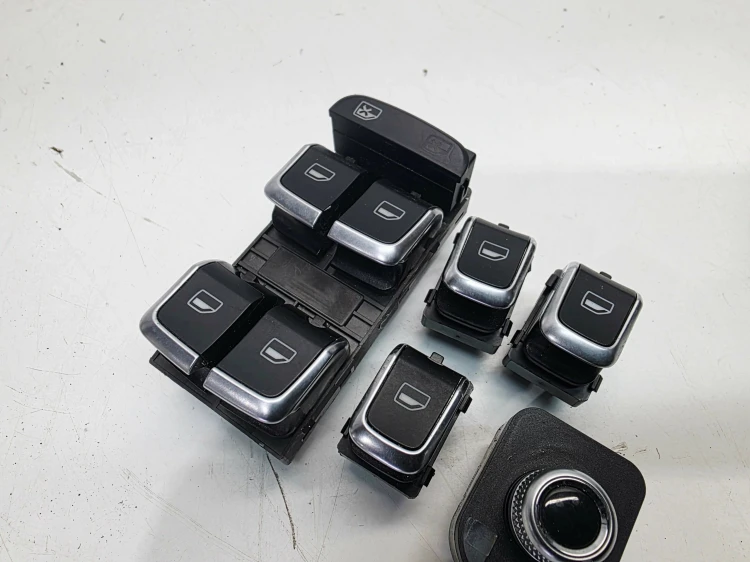 PRZEŁĄCZNIK WŁĄCZNIK SZYB CHROM AUDI A4 B8 LIFT 8K0959851F KOMPLET