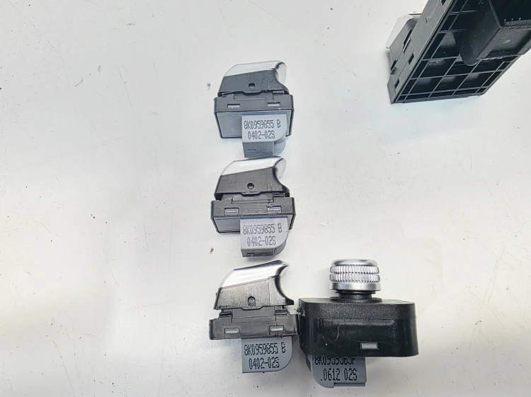 PRZEŁĄCZNIK WŁĄCZNIK SZYB CHROM AUDI A4 B8 LIFT 8K0959851F KOMPLET
