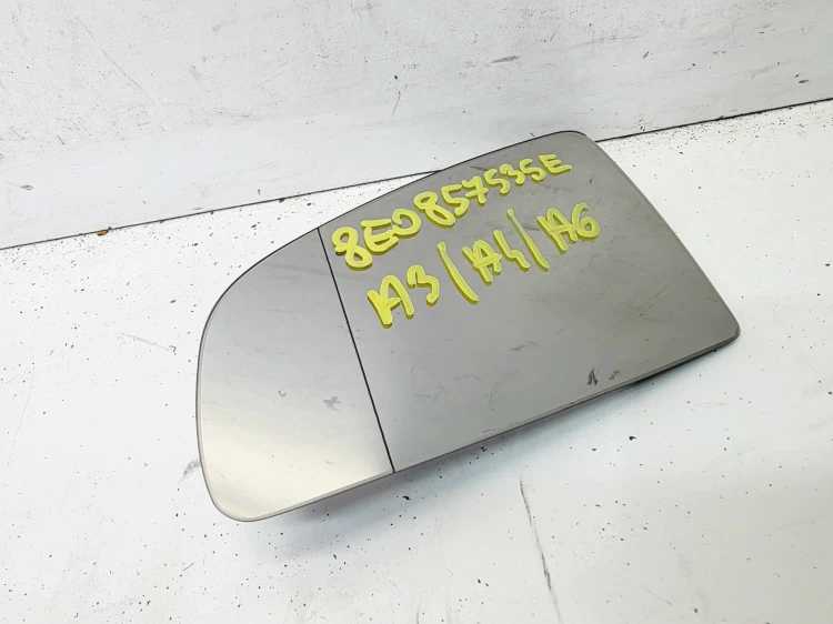 WKŁAD LUSTERKA LEWY SZKŁO LUSTRO AUDI A3 8P A4 B7 A6 C6 8E0857535E