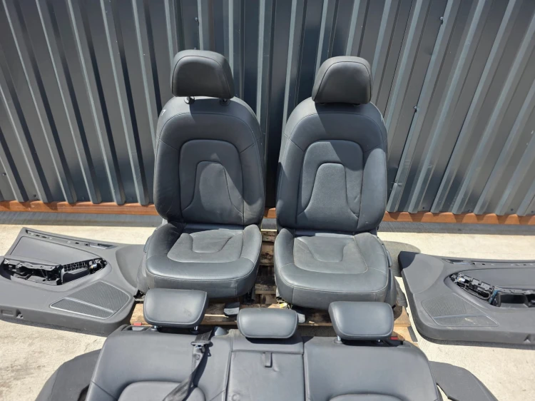 FOTEL FOTELE AUDI A4 B8 KOMPLET SKÓRA 2008-2016 BEZ PODGRZEWANIA !!! *1