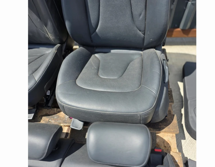 FOTEL FOTELE AUDI A4 B8 KOMPLET SKÓRA 2008-2016 BEZ PODGRZEWANIA !!! *1