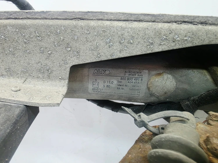 BELKA HAKA HOLOWNICZEGO + MODUŁ AL-KO AUDI A4 B7 8E0800491B 8E0907383B