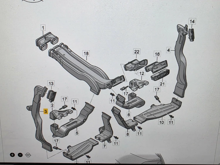 WLOT KANAŁ KIEROWNICA POWIETRZA AUDI Q7 4M 4M0819812D