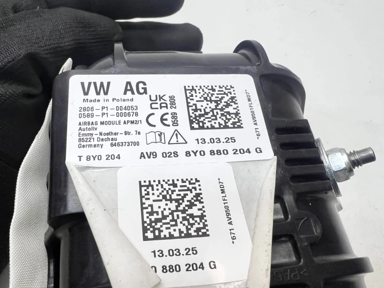 PODUSZKA POWIETRZNA PASAŻERA AUDI A3 8Y 8Y0880204G