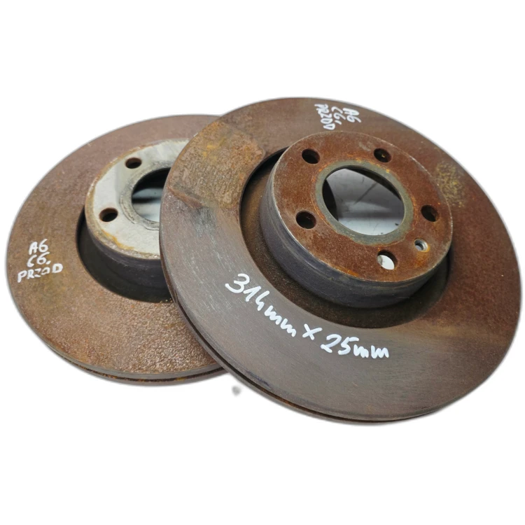 TARCZA TARCZE HAMULCOWE PRZÓD AUDI A6 C6 314MM X 25MM