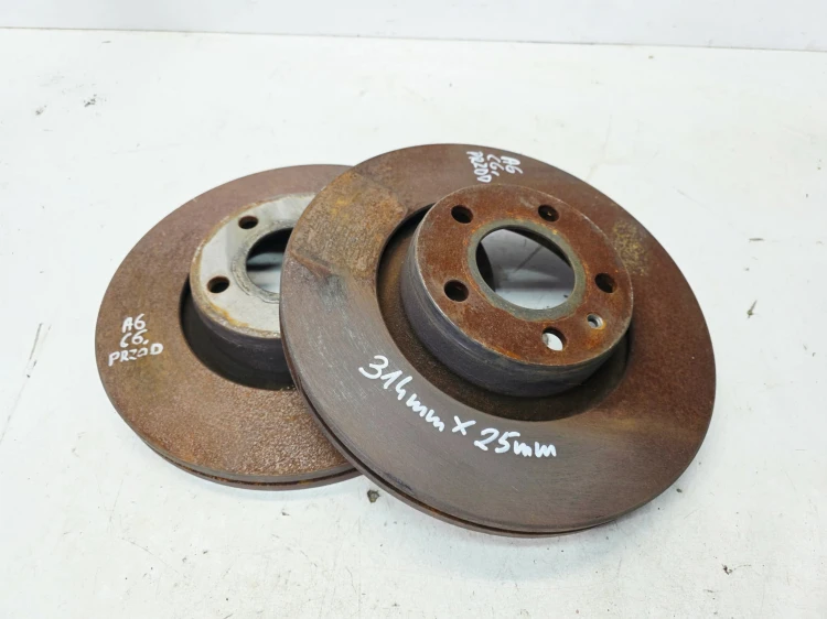 TARCZA TARCZE HAMULCOWE PRZÓD AUDI A6 C6 314MM X 25MM