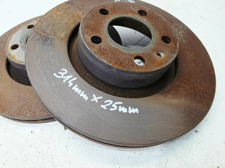 TARCZA TARCZE HAMULCOWE PRZÓD AUDI A6 C6 314MM X 25MM