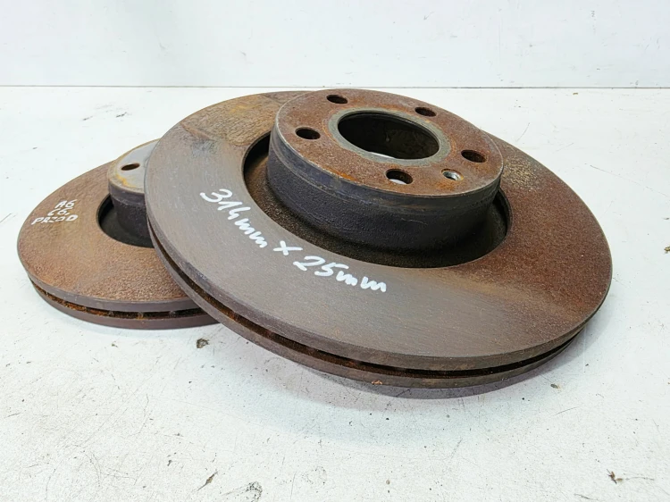 TARCZA TARCZE HAMULCOWE PRZÓD AUDI A6 C6 314MM X 25MM