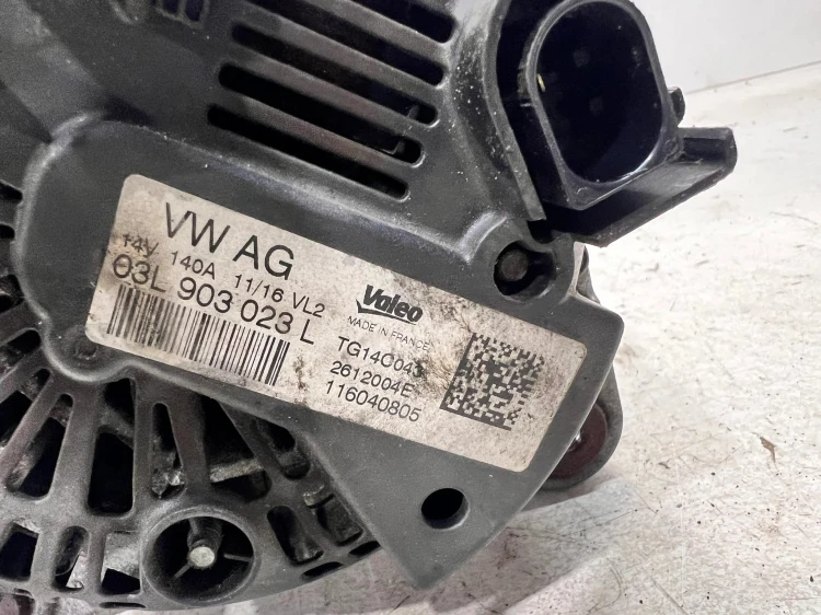 ALTERNATOR AUDI VOLKSWAGEN SEAT SKODA 2.0 TDI 03L903023L VALEO 140A