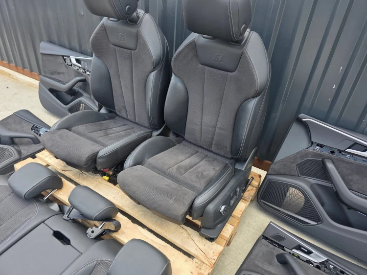 FOTEL FOTELE SKÓRA AUDI A5 8W 8W8 GRZANE MASAŻE ELEKTRYKA ALCANTARA EUROPA