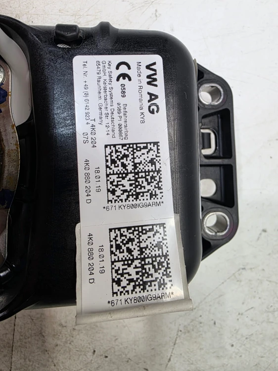PODUSZKA POWIETRZNA PASAŻERA AUDI A6 C8 A7 4K 4K0880204D