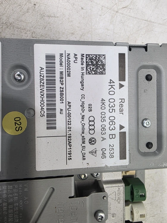 JEDNOSTKA CENTRALNA MIB AUDI A6 C8 A7 4K 4K0035063B ORYGINAŁ