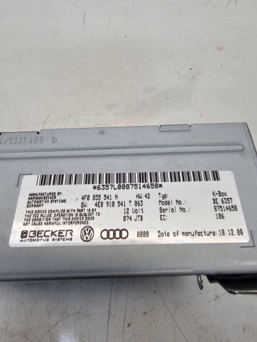TUNER MODUŁ RADIA AUDI A4 A5 A6 A8 4F0035541N 4E0910541T