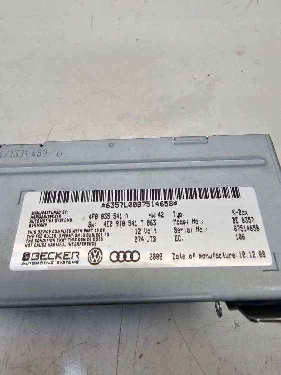 TUNER MODUŁ RADIA AUDI A4 A5 A6 A8 4F0035541N 4E0910541T