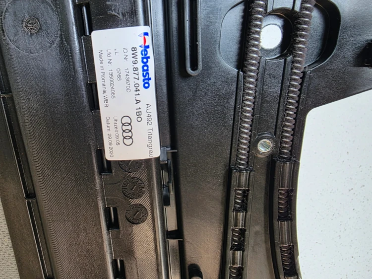 SZYBERDACH PANORAMA KOMPLET AUDI A4 B9 AVANT 8W9877041A 1BO