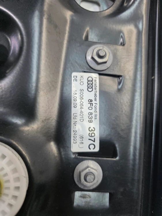 MECHANIZM PODNOSZENIA SZYBY LINKI LEWY TYŁ AUDI A5 8F CABRIO 8F0839397C