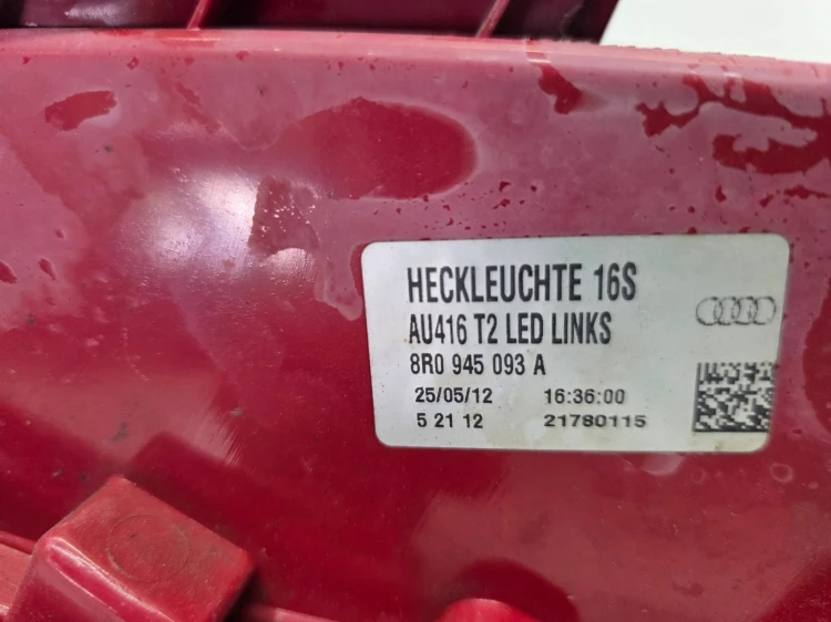 LAMPA LEWY TYŁ LED AUDI Q5 8R 8R0945093A ORYGINAŁ