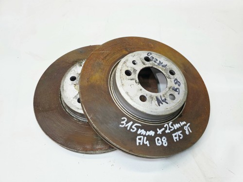 TARCZA TARCZE HAMULCOWE PRZÓD AUDI A4 B8 A5 8T A6 315 MM x 25 MM