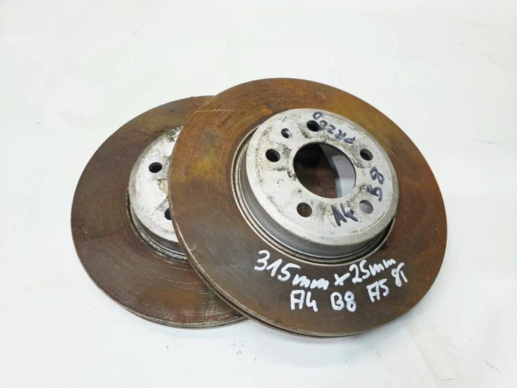 TARCZA TARCZE HAMULCOWE PRZÓD AUDI A4 B8 A5 8T A6 315 MM x 25 MM