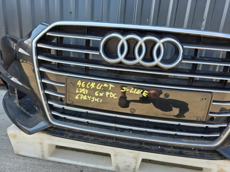 ZDERZAK PRZÓD AUDI A6 C7 LIFT S LINE SPRYSKI 6 X PDC LZ9Y !!!
