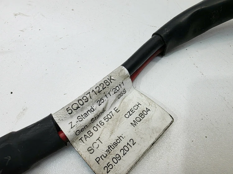 WIĄZKA ROZRUSZNIKA AUDI VOLKSWAGEN SEAT SKODA 1.6 TDI 5Q0971228K
