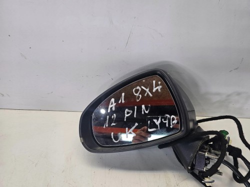 LUSTERKO ZEWNĘTRZNE LEWE AUDI A1 8X4 12-PIN UK LY9B