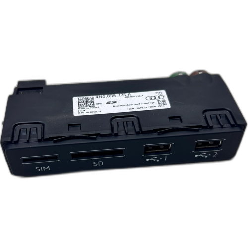 GNIAZDO PORT SIM SD 2X USB AUDI A6 C8 4N0035736A