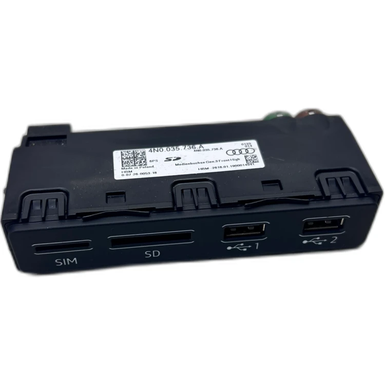 GNIAZDO PORT SIM SD 2X USB AUDI A6 C8 4N0035736A