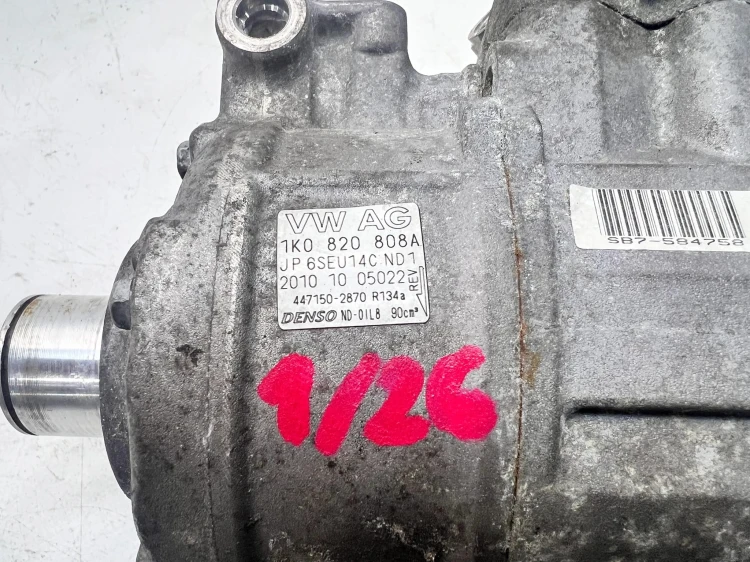 SPRĘŻARKA KOMPRESOR KLIMATYZACJI AUDI VOLKSWAGEN SEAT SKODA 1K0820808A 1/26