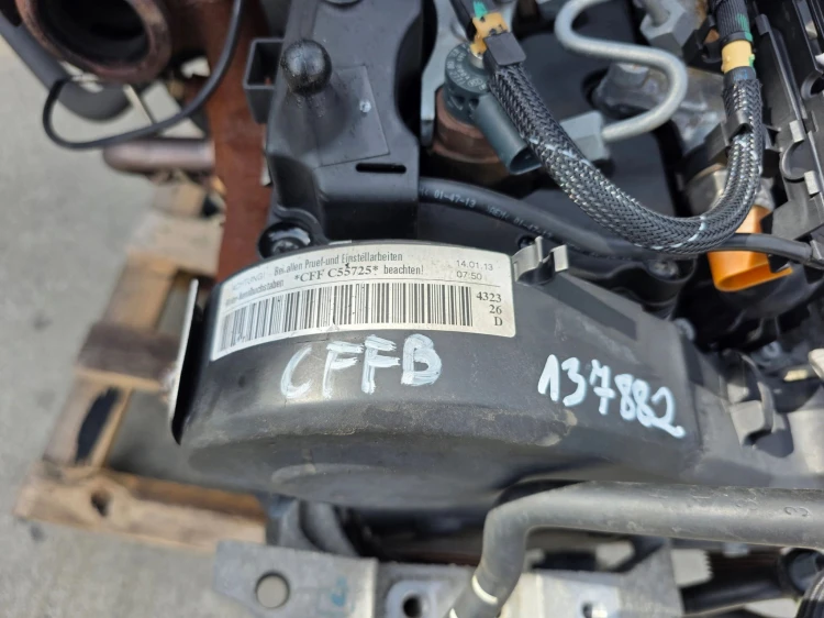 SILNIK KOMPLETNY AUDI VW SEAT SKODA 2.0 TDI CFF CFFB 137882 KM ORYGINAŁ !!!