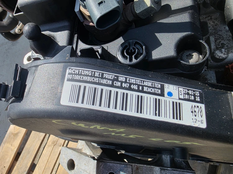 SILNIK KOMPLETNY AUDI VW SEAT SKODA 2.0 TDI CUN CUNA ORYGINAŁ 115205KM !!!